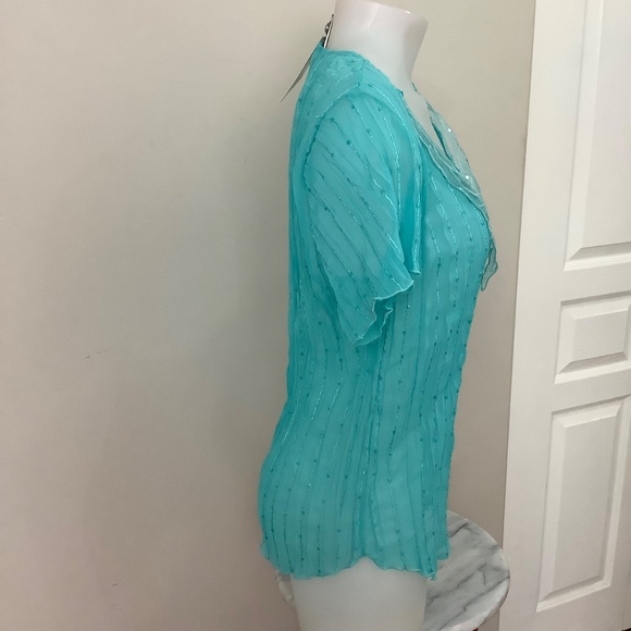 NWT Red Coral Dainty Butterfly Top fits MEDIUM - Picture 8 of 11